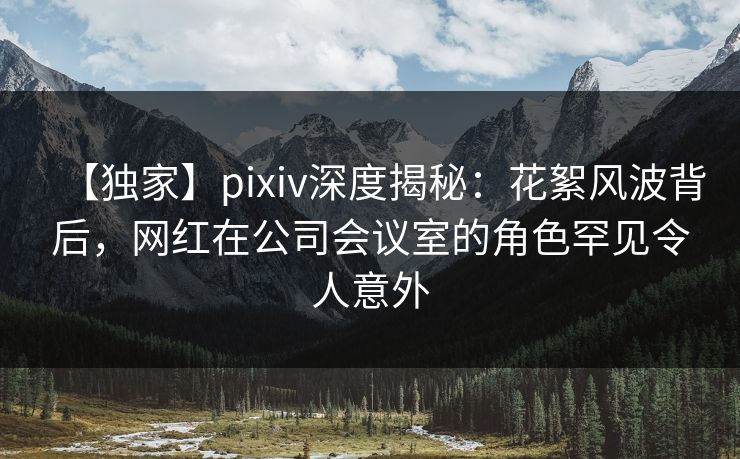 【独家】pixiv深度揭秘：花絮风波背后，网红在公司会议室的角色罕见令人意外
